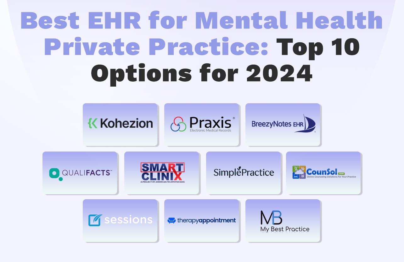 Best ehr for mental health private practice