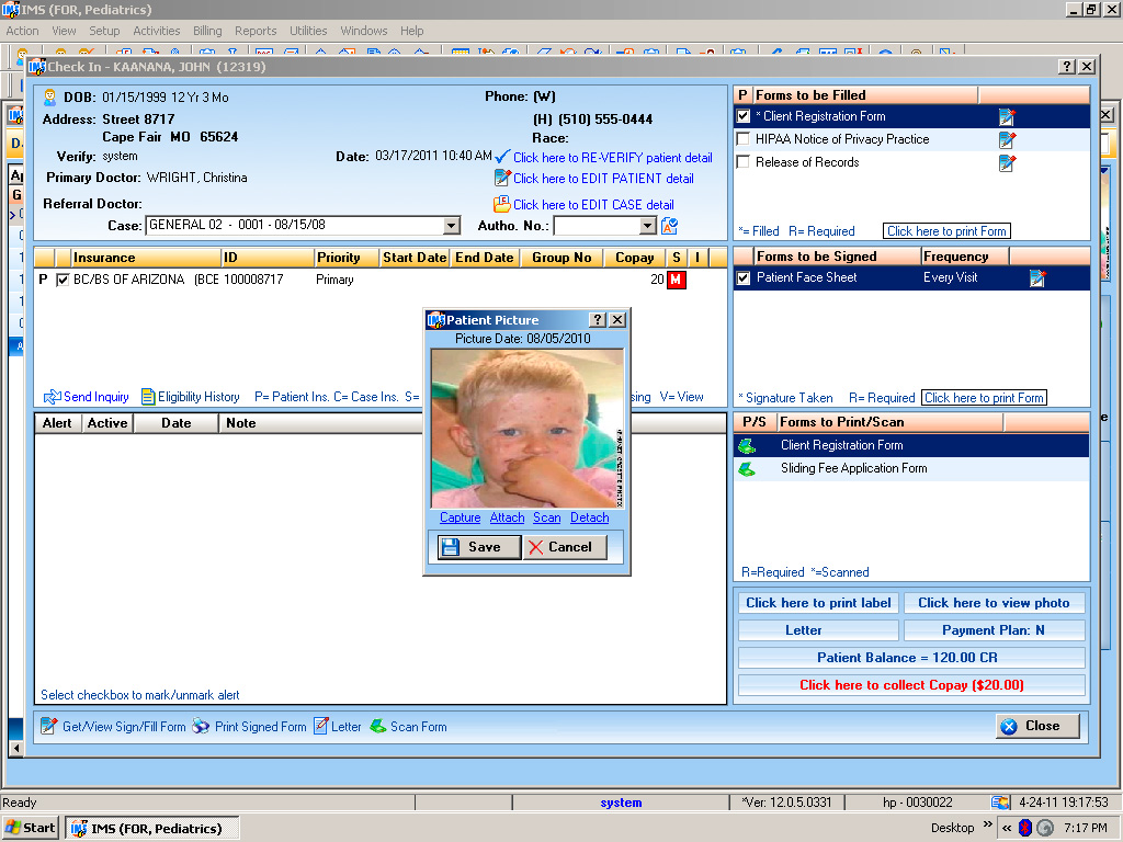 Pediatric electronic health records