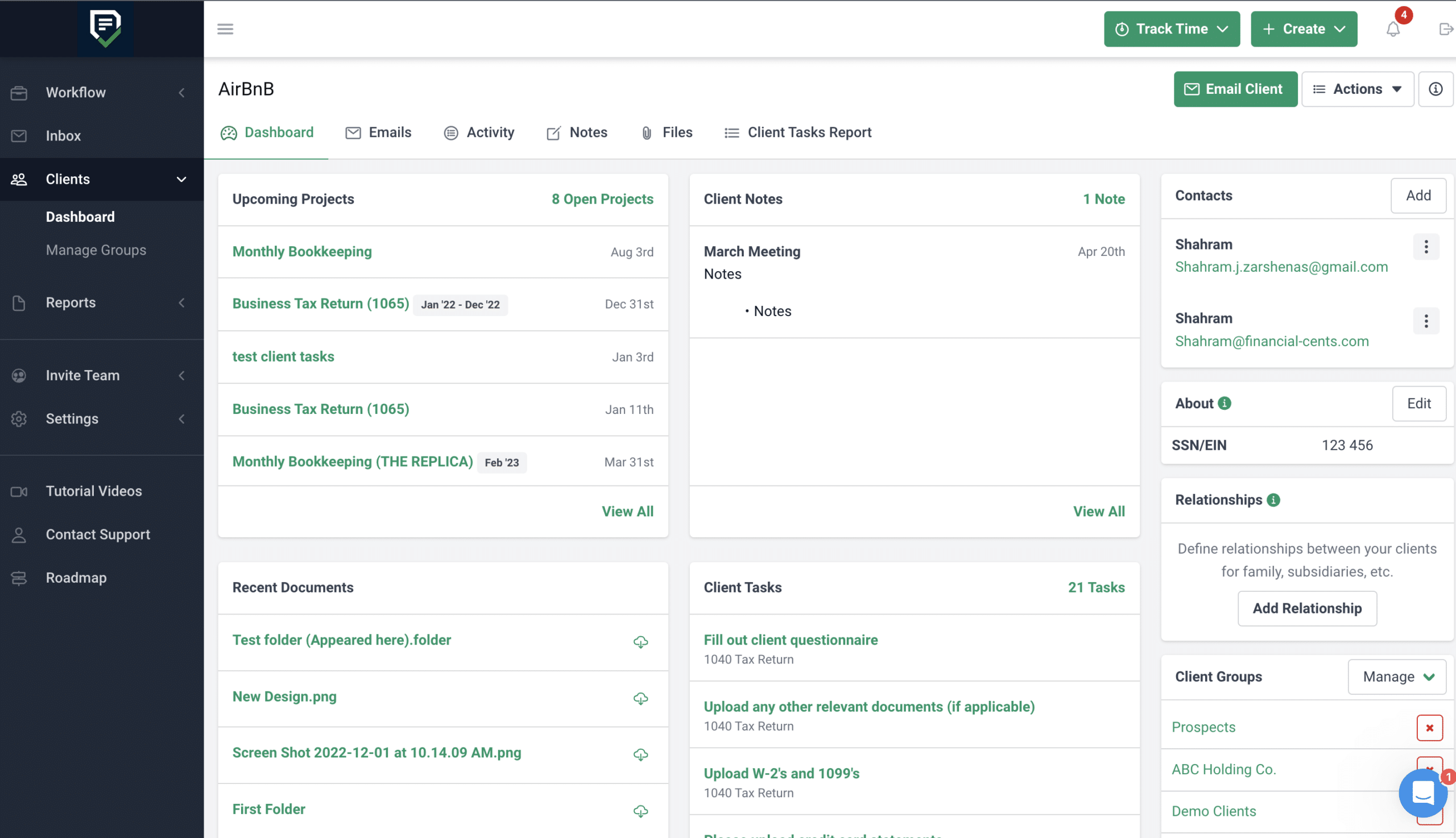 Crm accounting